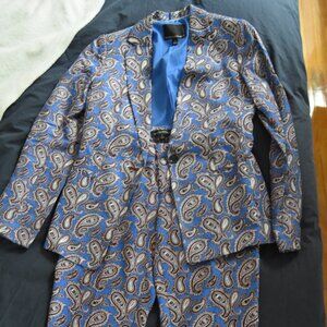 Banana Republic Women's Paisley Pantsuit - Size 2 jacket, 0 trousers